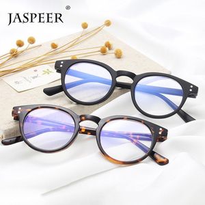 Okulary przeciwsłoneczne Jaspeer Retro Okrągły Anty Blue Ray Eyeglasses Mężczyźni Lekkie Okulary Kobiety Komputer Gaming Gogle Okulary Optyczna Rama