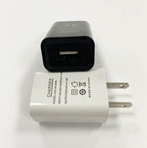 Uniwersalna UE USA płaskie sześcienne mini adapter ścienny USB Plug Home Travel Charger Power A V dla mobilnego smartfona E