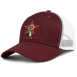 hüte maschine großhandel-Wut gegen die Maschine Burgund für Männer und Frauen Trucker Cap Ball Styles Benutzerdefinierte personalisierte Hüte