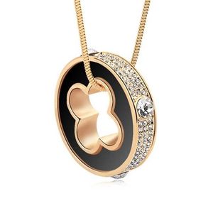 Luxury High quality Four Leaf Shape Female Pendant Gold Necklace Clover Ineffa Chains Necklaces Women for Thanks Giving Day Gift