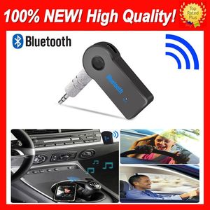 Real Stereo Ny mm Streaming Bluetooth Audio Music Receiver Car Kit Stereo BT Bärbar Adapter Auto Aux A2DP för handsfree telefon MP3