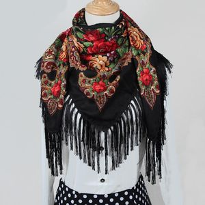 Sjaals mode dames grote vierkante sjaal print Russische etnische stijl vrouwen wraps winter ff010
