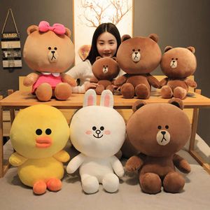 brown line plush