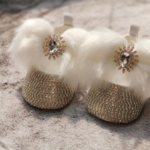 First Walkers Dollbling AB Color Crystal Brilliant Dazzling DIY Custom Fabulous Baby Shoes Christening Diamond Luxury Lolita Infant Shoe