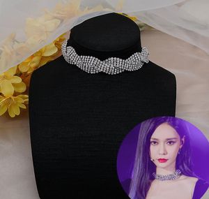 Wholesale swarovski crystal chokers for sale - Group buy girls womens choker necklace diamond choker chain western real raw clear crystal statement necklace swarovski crystal choker