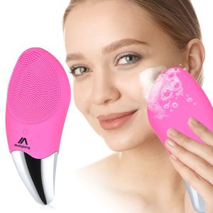 Wholesale silicone face massage tool resale online - Mini Electric Facial Cleansing Brush Waterproof Silicone Sonic Face Massage Cleaner Deep Pore Cleansing Device skin care tools