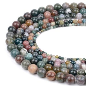 Wholesale making indian jewelry for sale - Group buy Natural Indian Agates Stone Beads Round Loose Spacer Beads For Jewelry Making mm DIY Bracelet Handmade