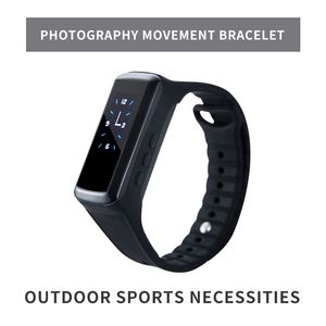 Wholesale sports hd dv camera resale online - HD P Mini Smart Bluetooth Outdoor Sports Photography Bracelet Wristband Secret Video Recording touch button Watch DV Camera