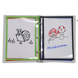 Wholesale Dry Erase Pockets 5pcs pack Reusable Dry Eraser Sleeves with 3 Holes for School or Work RRA11426