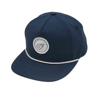 Wholesale custom rope hat for sale - Group buy 100 nylon sports caps flat bill custom rope hat panel kids snapback hats with woven patch