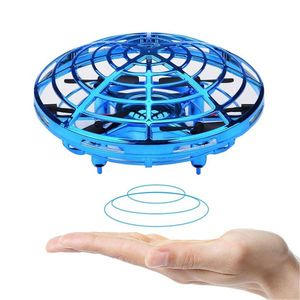 Mini helikopter UFO RC Drone Infrraed Hand Sensing Aircraft Electronic Model Quadcopter Flyball Små drone leksaker för barn