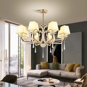lampshade ceiling оптовых-Светодиодная потолочная люстра Освещение Современный Золотой Ламп Роскошный Кристалл для гостиной Спальня В Подвесной Абажурный Подвесной Ламп