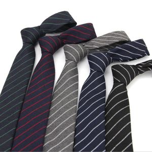 krawattenstreifen großhandel-Berufsbindung für Mann cm Dünne Baumwolle Krawatte Business Formale Anzug Hals Krawatten Streifen Plaid Anwalt teile los