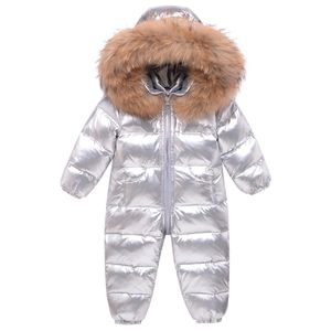 Baby Waterproof Snowsuits Degrees Russian Winter Children s Overalls Kids Clothing Girls Down Jacket Boys Jumpsuit Outerwear