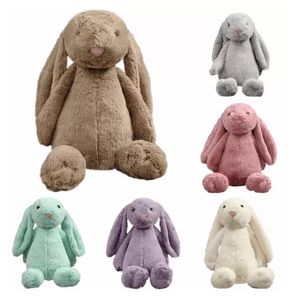 US Stock Favorit Easter Bunny Inch cm Plysch fylld Toy Creative Doll Soft Long Ear Rabbit Animal Kids Baby Valentines Day Födelsedaggåva FY7485 C0110