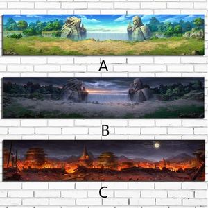 1 Piece NARUTO Final Valley Landscape Anime Poster Game Art Canvas Paintings for Home Decor1