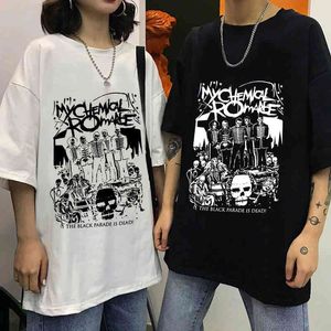 My Chemical Roos MCR Death T shirt Black Emo Punk Rock Parade T shirt Summer T shirt