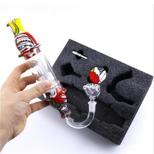 Wholesale pipe attachment for sale - Group buy Transparent Silicone Smoking Pipe With Glass Tube Collector Dab Straw And Smoke Gun Attachment Hookah Set Accessoriesa49a25a33