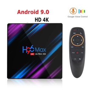 Wholesale android tv box resale online - Google Play Tv box android H96 MAX Rockchip G GB GB GB Android tv box G WiFi Bluetooth K D Android box