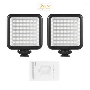 Wholesale led camcorder lamp resale online - 2pcs Andoer W49 Mini Camera Led Panel Studio Photo Video Light Dimmable Camcorder Lamps With Shoe Mount Adapter For Dslr1