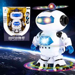 Wholesale toy stories resale online - Red voice dance tiktok space robot with light music story machine toys night market gift