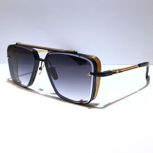 buen estilo para los hombres al por mayor-L edición M six gafas de sol hombres modelo de metal vintage moda estilo cuadrado sin marco UV lentes vienen con paquete de buena venta