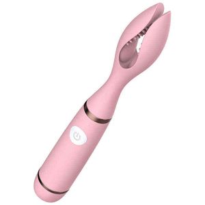 NXY vibrators Laille Tease Wave Clip Vibrator Vrouwelijke G Point Clitoris Stimulatie Borst Flirt Double Head Frequency Conversion Masturbation0110