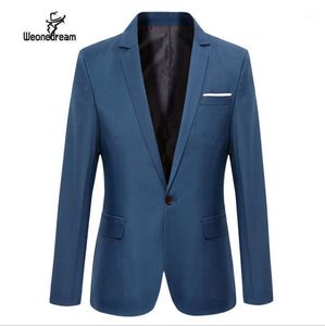 Herenpakken Blazers Groothandel Weonedream Zwart Blauw Wijn Rood Top Suit Jacket voor Mannen Jassen Mannelijke Casual Jurk Blazer Terno Masculin