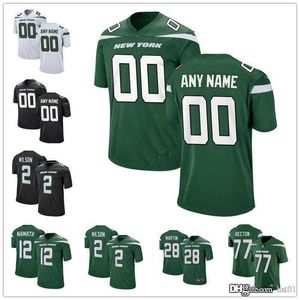 new jersey jets achat en gros de Hommes personnalisés Femmes Youth New York Jets Zach Wilson MEKHI Becton Joe Namath Elijah Moore Curtis Martin Football Jerseys