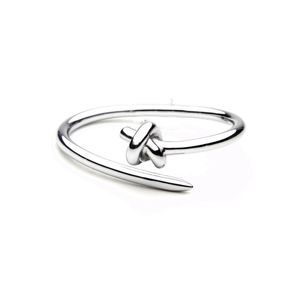 2021 Trendy Womens Nail Knot Bangle Stainless Steel Cuffs Bracelets k Gold Color Bracelet For Woman Designer Bangles Jewelrys Link