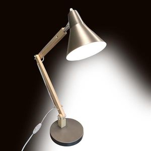 классический кронштейн оптовых-Alightup Classical Mini мода лампы матовый металлический абажурный и деревянный кронштейн текстуры исследование настольные лампы с светом Источник США