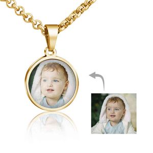 2021 Nieuwe Collectie Gepersonaliseerde Stainls Steel Custom Photo Frame Hanger Special Gift Ketting voor Moeder Lover Kids