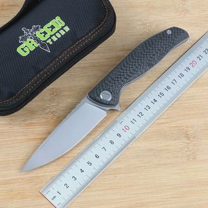 Green thorn F3Ns carbon fiber TC4 titanium handle K110 blade outdoor camping hunting practical folding knife EDC tool