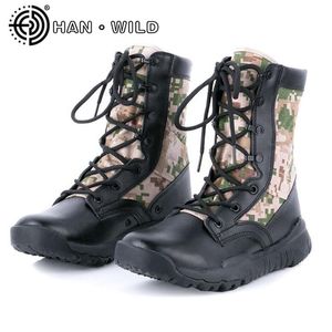 camouflage hiking boots toptan satış-Botlar Kadın Ayak Bileği Yaz Nefes Yürüyüş Ayakkabıları Kamuflaj Ordu Bahar Aumtmn Dağ Çölü Savaş Botları