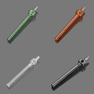Fashion Pipe Smoking Accesories Multi Color Portable Glass Cigarette Holders Woman Man Small Suction Nozzles Gift nt K2