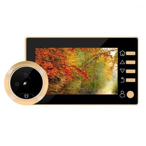 sonnette sans fil spectateur achat en gros de Doorbells pouces Soorbell Viewer Porte numérique Péphole Caméra MP Vidéo sans fil IR Night Vision Motion Sensor1