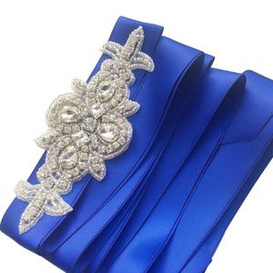 Pasy Jlzxsy Handmade Małe Kryształ Wedding Belt Rhinestone Aplikacja Bridal Sash Druhna Dress