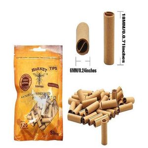 sigara filtreleri kağıtları toptan satış-120 adet torba mm Sigara Kağıt Hornet Pratik Ön Haddelenmiş Doğal Rafine Edilmemiş Filtre Haddeleme İpuçları DHL Ücretsiz