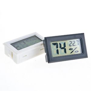 Svart / vit FY-11 Mini Digital LCD-miljö Termometer Hygrometer Luftfuktighetstemperaturmätare i Rum Kylskåp Icebox