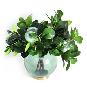 Simulation Green Plant Artificial Bean Leave Welcoming Pine Branch Flower Decoration Small Watercress Leaf floral Shooting props1