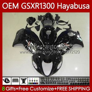 Kroppsinjektion för SUZUKI GSXR CC Hayabusa GSXR1300 NO CC GSXR Glans svart GSX R1300 Fairing
