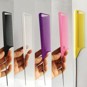 Wholesale professional hair highlights resale online - Highlight Fine tooth Hair Styling Comb Heat Resistant Pin Rat Tail Comb Separate Parting Hair Salon Professional Comb Q sqcbhC