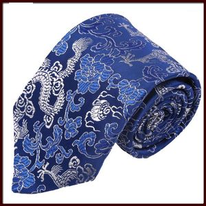 lazos del estilo chino al por mayor-Corbatas de cuello brocado corbata estilo chino regalos en el extranjero hombres seda de seda caja de regalo conjuntos de corbatas de alta calidad1