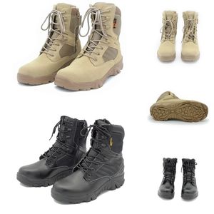Wholesale delta tactical desert boots resale online - New Non Brand Men Cowhide suede delta tactical military boot outdoor high top desert combat boots mens shoes