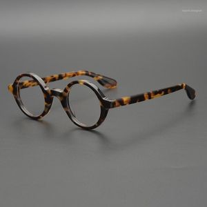 Mode zonnebril frames vazrobe kleine ronde bril mannen dikke acetaat schildpad bril frame man nerd vintage eyewear bril voor PR