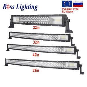Working Light D Cuved quot Inch W Offroad LED Work Bar For Tractor Boat WD x4 Car Truck SUV ATV1