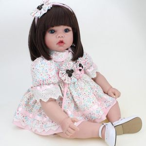 Wholesale baby blue eyes resale online - 2021 Reborn Dolls Silicone Collectible Vinyl Doll Inch Baby Face Toys For Children Blue Eyes Toddler