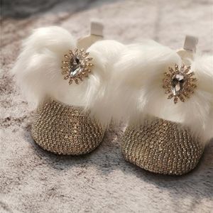 First Walkers Dollbling AB Color Crystal Brilliant Dazzling DIY Custom Fabulous Baby Shoes Christening Diamond Luxury Lolita Infant