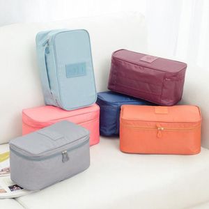 Wholesale women cosmetic sale resale online - Cosmetic Bags Cases Women Bra Underwear Socks Packing Cube Storage Bag Travel Luggage Organizer Solid Casual Sale