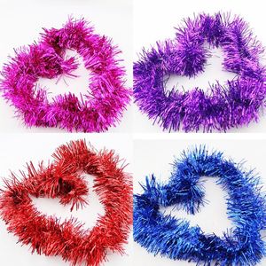 Wholesale ceiling ornaments for sale - Group buy 2M Christmas Ornaments Tinsel Garland Multi Color Party Supplies Sparkly Ceiling Hanging Decorations Garlands Home New ab G2